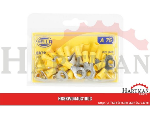 Końcówka przewodu oczkowa, żółta 4.0-6.0 mm²