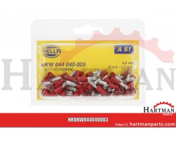 Końcówka przewodu tulejkowa wtyczka czerwona 0.5-1.5mm², 4mm