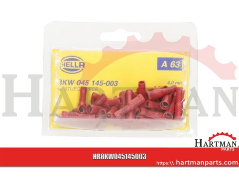 Końcówka przewodu tulejkowa czerwona 0.5-1.5 mm²