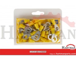 Końcówka przewodu oczkowa, żółta 4.0-6.0 mm²