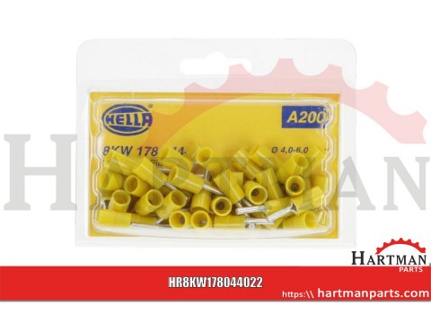 Końcówka przewodu okrągła wtyczka żółta 4.0-6.0 mm²