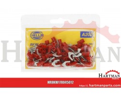 Końcówka przewodu widełkowa czerwona 0.5-1.0mm², M5