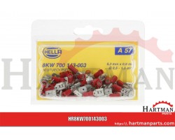 Końcówka przewodu, czerwona 0.5-1.0 mm²