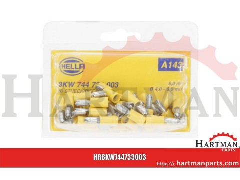 Końcówka przewodu tulejkowa wtyczka żółta 4.0-6.0 mm²