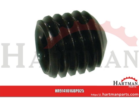 Wkręt dociskowy z końcem ostrym 45 H Kramp, M10 x 16 mm