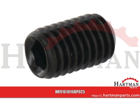 Wkręt dociskowy z końcem wgłąbionym 45H Kramp, M10 x 16 mm