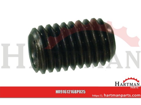 Wkręt dociskowy z końcem wgłąbionym 45H Kramp, M12 x 16 mm
