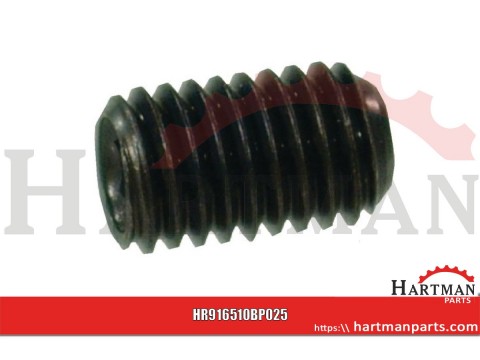 Wkręt dociskowy z końcem wgłąbionym 45H Kramp, M5 x 10 mm