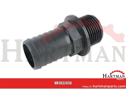 Przyłącze węża proste gwint zew. Arag, 30 mm 1"
