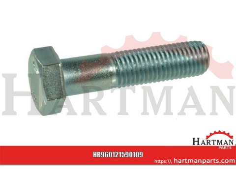 Śruba pół gwint drobnozwojna kl. 10.9 ocynk Kramp, M12 x 1.5 x 90 mm