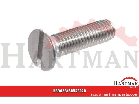 Wkręt z łbem stożkowym płaskim z nacięciem A2 Kramp, M6 x 16 mm