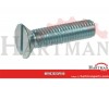 Wkręt z łbem stożkowym płaskim z nacięciem ocynk Kramp, M8 x 25 mm