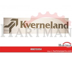 Decal logo kverneland 130mm