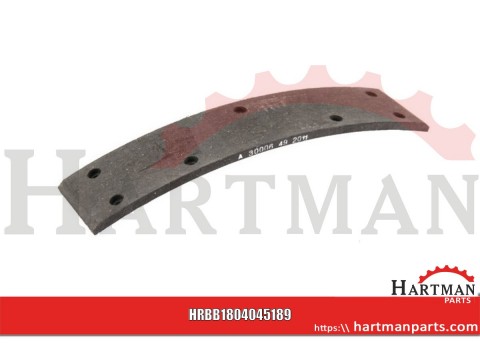 Okładzina hamulcowa, 189 x 40 mm