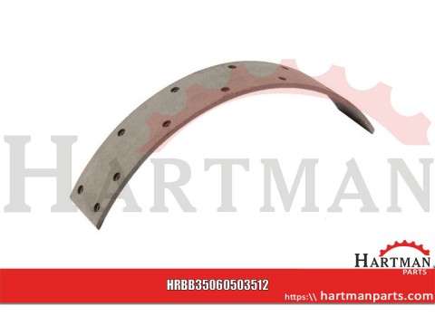 Okładzina hamulcowa, 351 x 60 mm