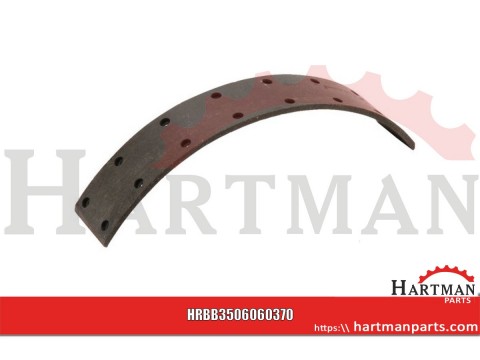 Okładzina hamulcowa, 370 x 60 mm