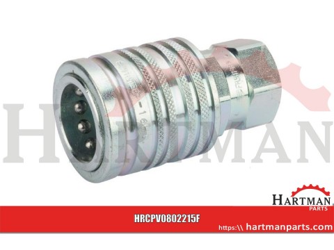 Szybkozłącze gniazdo PCV 1/2" gwint wewnętrzny M22x1.5 15L