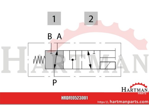 Zawór elektromagnetyczny 3/2 12 V DC