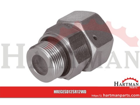 Przyłącze proste z nakrętką i uszczelką 1/2" BSP - M20x1.5 12S