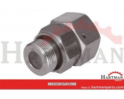 Przyłącze proste z nakrętką i uszczelką 1/2" BSP - M22x1.5 15L