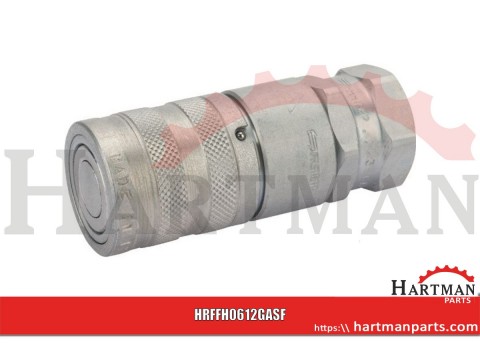 Szybkozłącze płaskie FFH gniazdo 3/8" gwint wewnętrzny 1/2" BSP