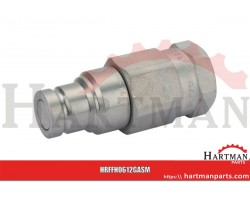 Szybkozłącze płaskie FFH wtyczka 3/8" gwint wewnętrzny 1/2" BSP