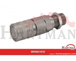 Szybkozłącze płaskie FFH gniazdo 3/8" gwint zewnętrzny grodziowy M18x1.5 12L