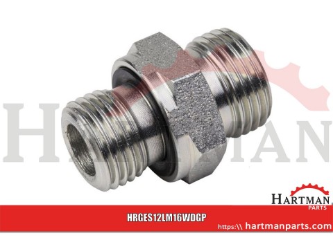 Przyłącze proste z uszczelką M16x1.5 - M18x1.5 12L