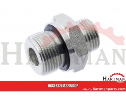 Przyłącze proste z uszczelką M22x1.5 - M18x1.5 12L