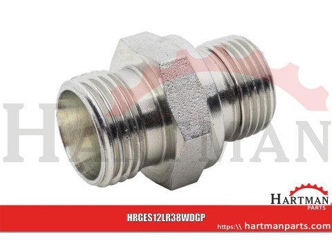 Przyłącze proste z uszczelką 3/8" BSP - M18x1.5 12L