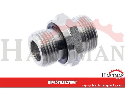 Przyłącze proste z uszczelką 1/2" BSP - M22x1.5 15L