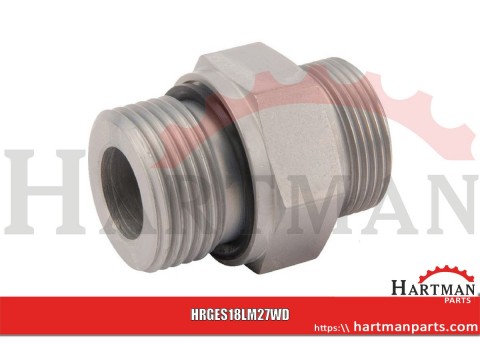 Przyłącze proste z uszczelką M27x2 - M26x1.5 18L