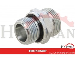 Przyłącze proste z uszczelką 3/4" BSP - M30x2 22L