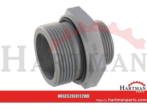 Przyłącze proste z uszczelką 1-1/2" BSP - M36x2 28L