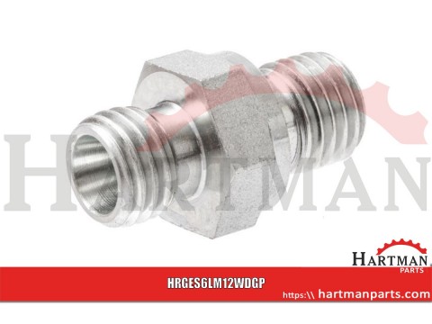 Przyłącze proste z uszczelką M12x1.5 - M12x1.5 6L