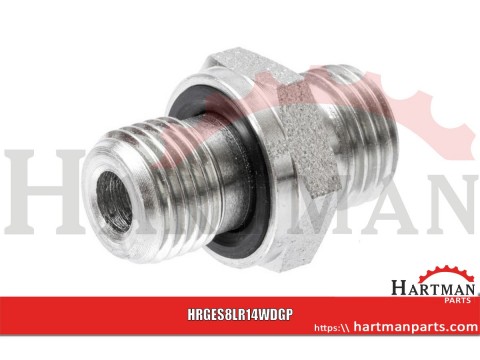 Przyłącze proste z uszczelką 1/4" BSP - M14x1.5 8L