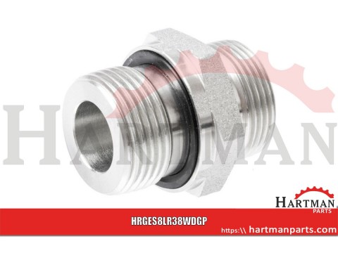 Przyłącze proste z uszczelką 3/8" BSP - M14x1.5 8L