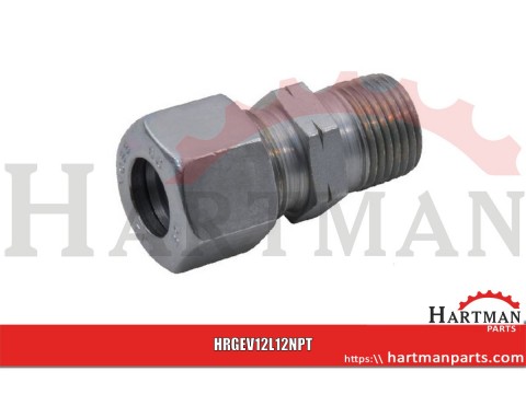 Złączka śrubowa wkręcana prosta 12L 1/2 NPT