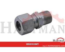 Złączka śrubowa wkręcana prosta 12L 3/8 NPT
