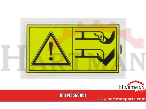 Naklejka "keep hands away"