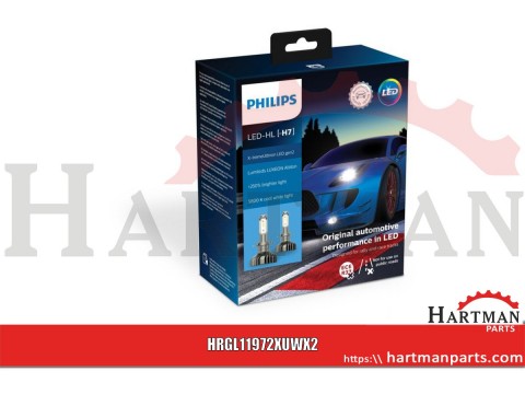 Żarówka samochodowa LED H7 13.2V PX26d biała Philips