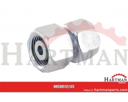 Złącze proste z nakrętkami M18x1,5 12L - M22x1,5 14S