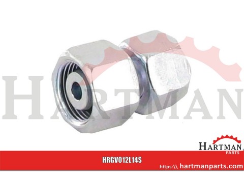 Złącze proste z nakrętkami M18x1,5 12L - M22x1,5 14S