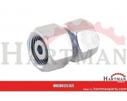 Złącze proste z nakrętkami M18x1,5 12L - M24x1,5 16S