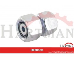 Złącze proste z nakrętkami M18x1,5 12L - M30x2 20S