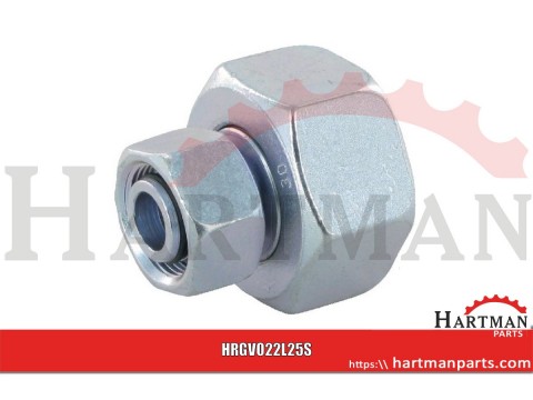 Złącze proste z nakrętkami M30x2 22L - M36x2 25S
