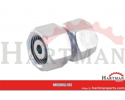 Złącze proste z nakrętkami M12x1,5 6L - M18x1,5 10S