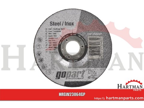 Tarcza do szlifowania stal / inox Gopart, 230 x 6,4 mm