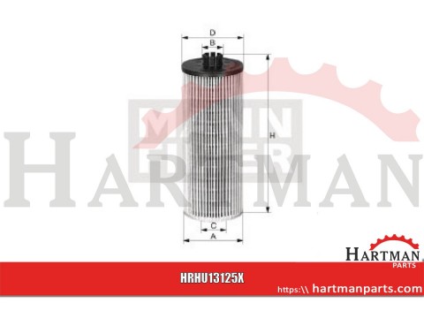 El. filtra oleju, bez metalu