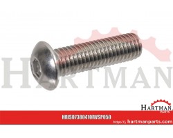 Wkręt grzybkowy A2 Kramp, M4 x 10 mm